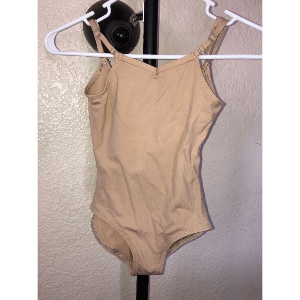 Girls Nude Camisole Leotard (w/ adjustable straps)